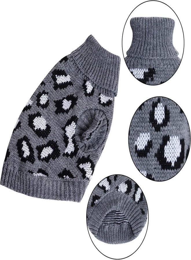 Miayon Cat Sleeveless Sweater Knitted Clothes for Cat Small Dogs Winter (Gray,Small) - Image 3